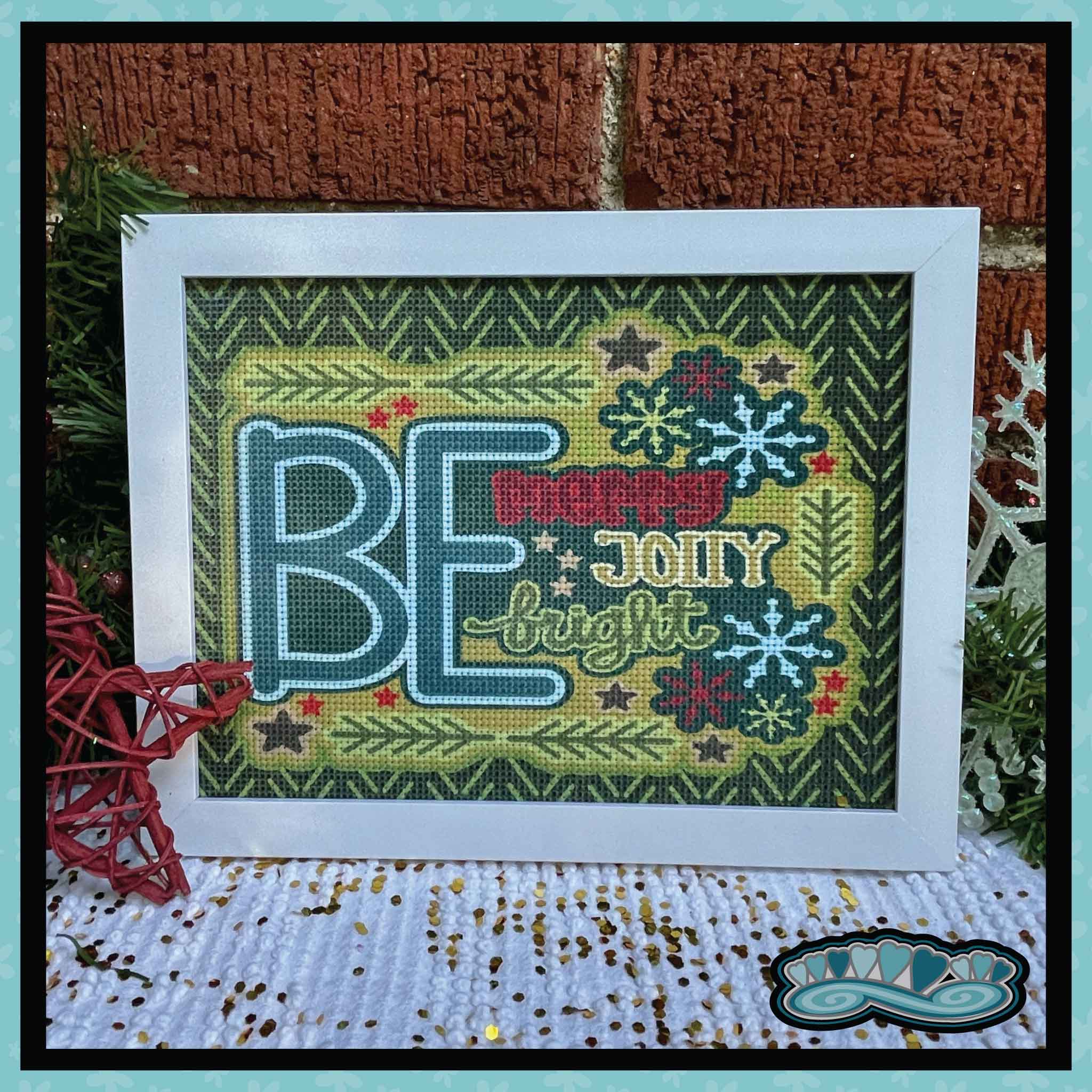 Be Merry, Be Jolly, Be Bright Framed Art Print