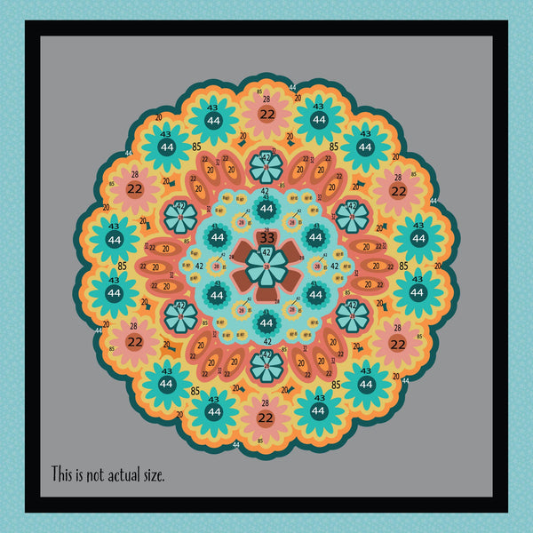 A Circle of Flowers Mandala Paint-by-Number Kit