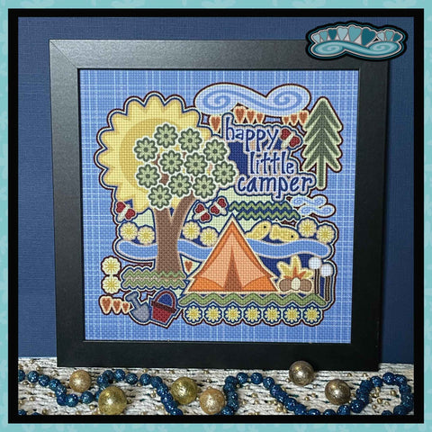 Happy Little Camper Framed Art Print