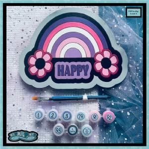 Happy Rainbow Paint-by-Number Kit