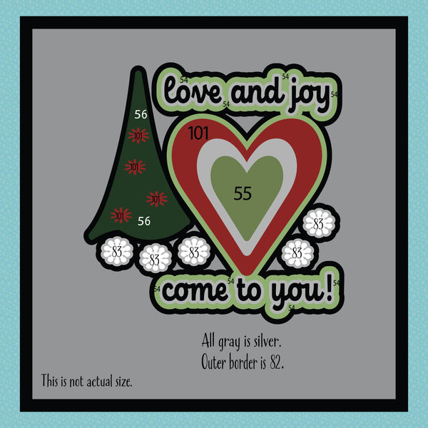 Love and Joy Ornament Paint-by-Number Kit