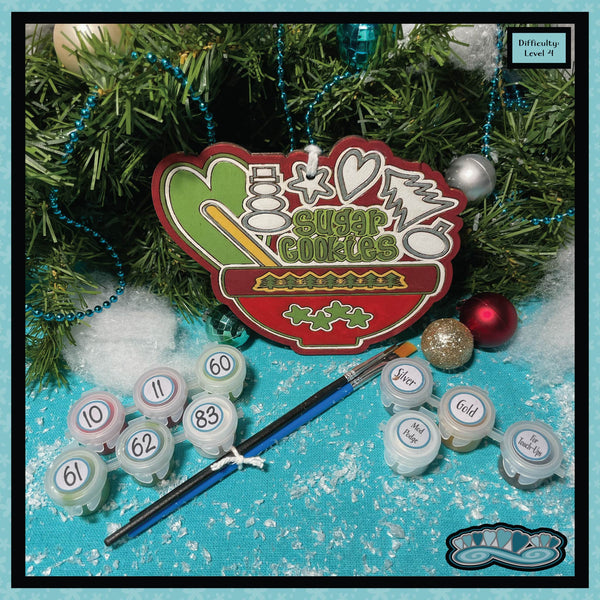 Sugar Cookie Ornament Paint-by-Number Kit