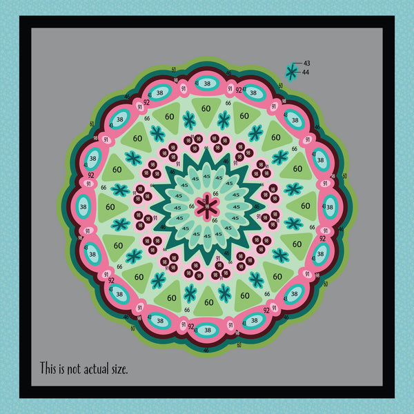 Triangled and Circled Mandala Paint-by-Number Kit