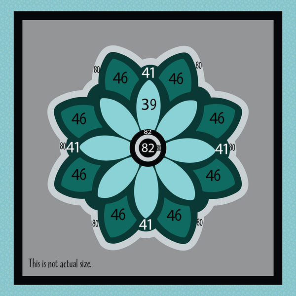 Turquoise Delight Coasters Paint-by-Number Kit