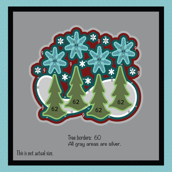 Winter Trees Ornament Paint-by-Number Kit