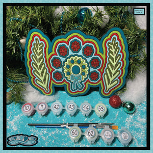 Wreath with Evergreen Paint-by-Number Kit